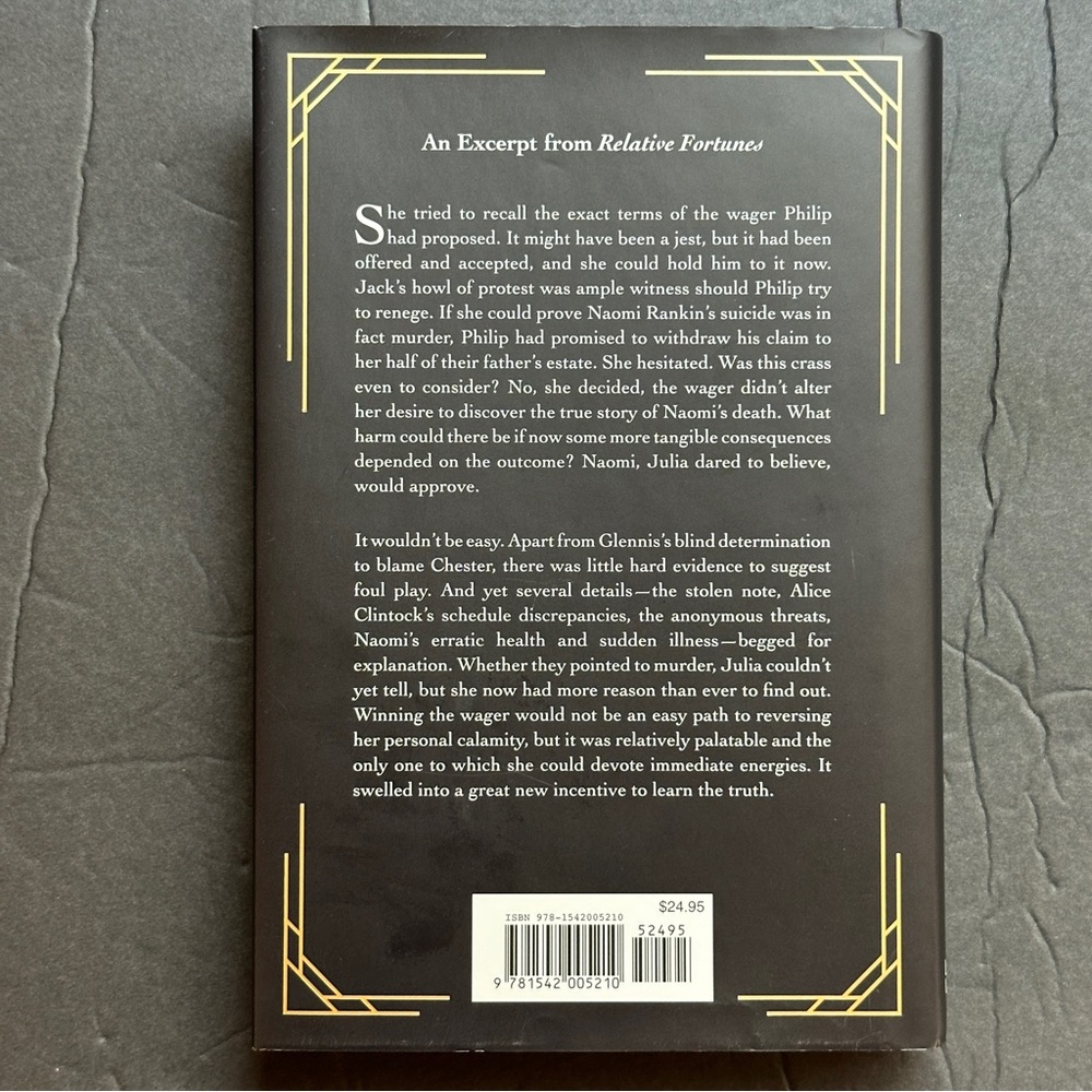 Relative Fortunes by Marlowe Benn | Fiction, Mystery | Hardcover Book - Picture 2 of 9